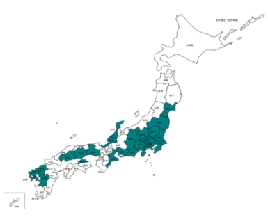 日本全国を幅広くカバーしスペシャリストによるサービスを提供します。